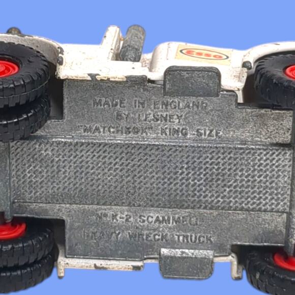 Vintage Matchbox Lesney King Size K-2 Scammell ESSO Heavy Wreck Tow Truck 1960s - Picture 9 of 9